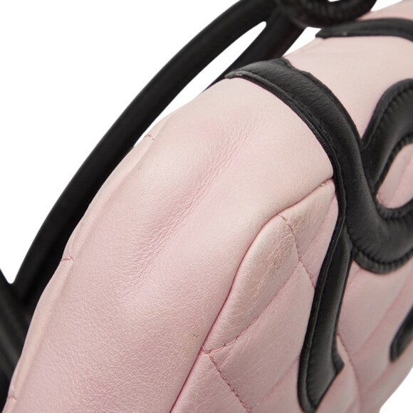 CHANEL Black Leather Logo Shoulder Bag - Picture 5 of 8